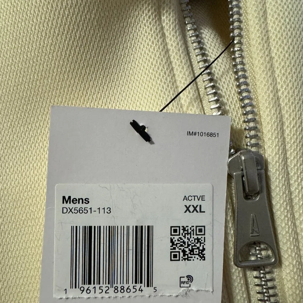 A Ma Manie're Jordan Cream Performance Jacket with Black & Tan Stripes